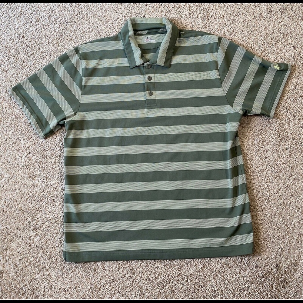 Mens Under Armour heat guard polo shirt